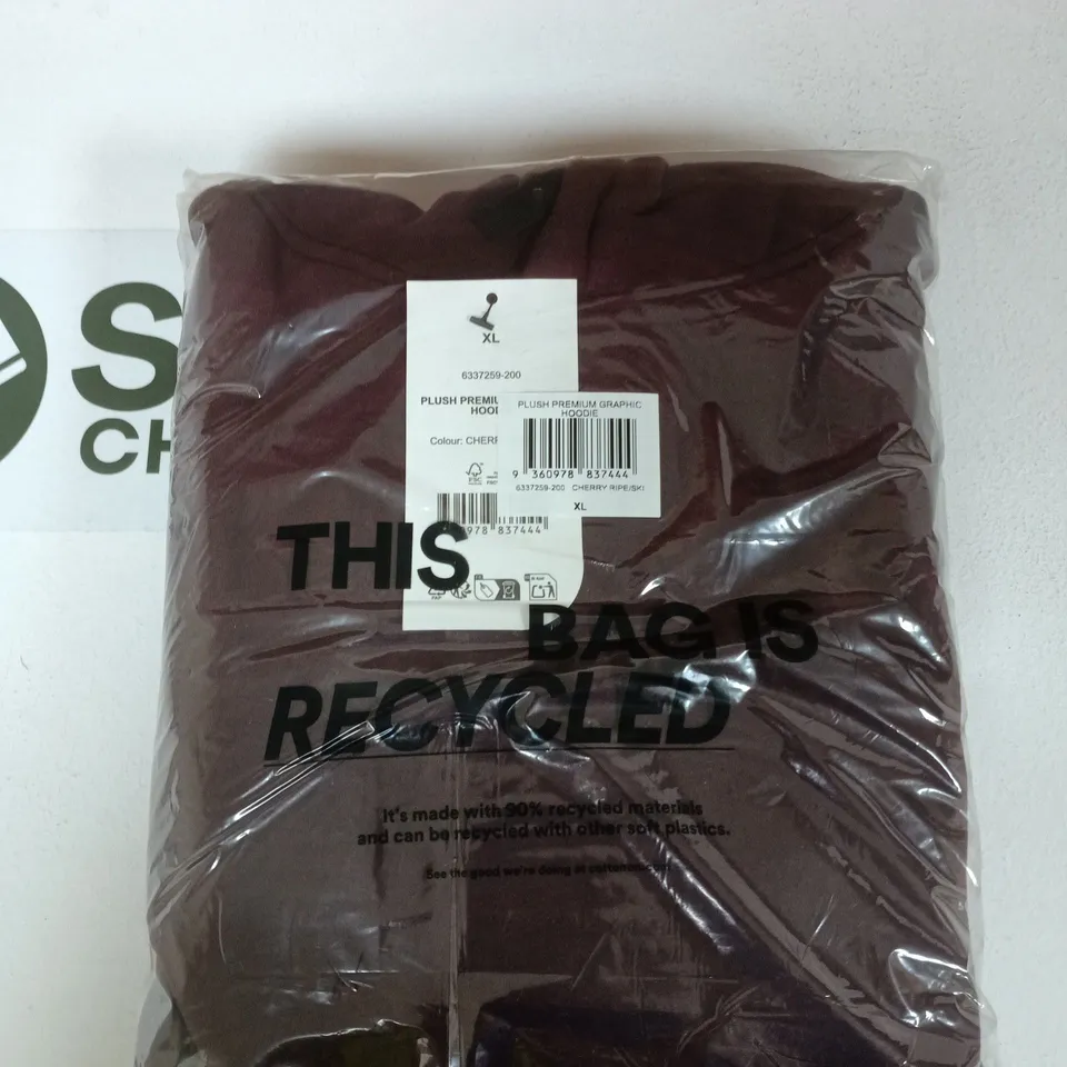 BOX OF APPROXIMATELY 6 PLUSH PREMIUM GRAPHIC HOODIES