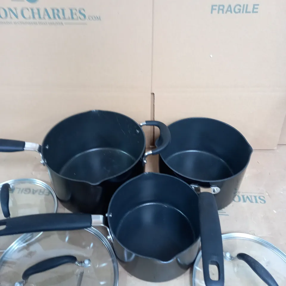 M&S HOME NON STICK ALUMINIUM PAN SET