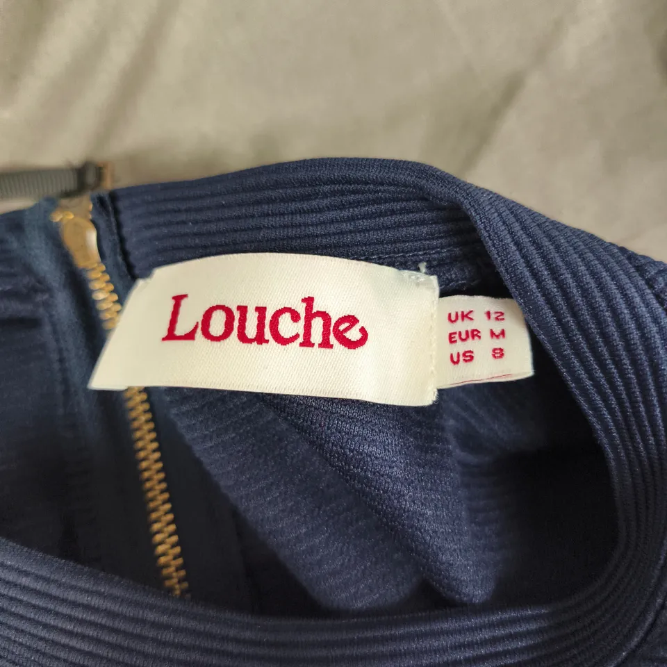 LOUCHE NAVY DRESS UK 12 