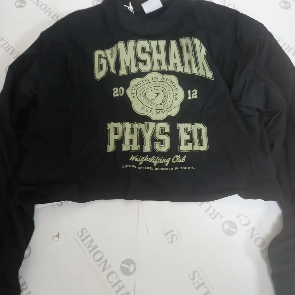 GYM SHARK LONG SLEEVE PHYS ED T-SHIRT - S
