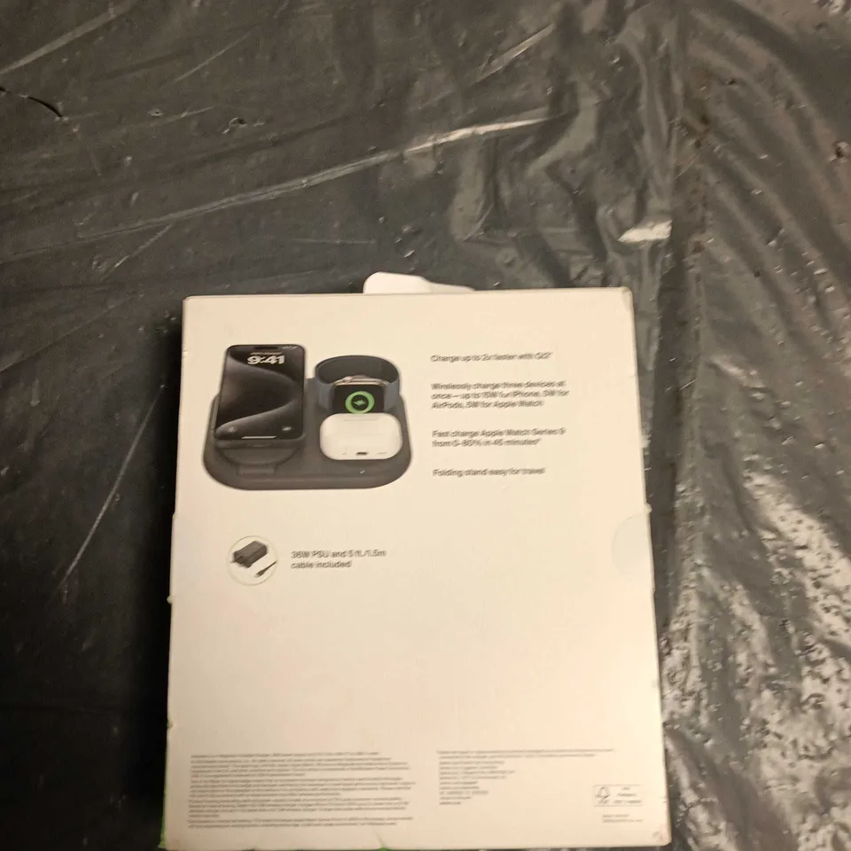 BELKIN BOOSTCHARGE 3-IN-1 MAGNETIC FOLDABLE CHARGER – BOXED (IPHONE, APPLE WATCH, AIRPODS)