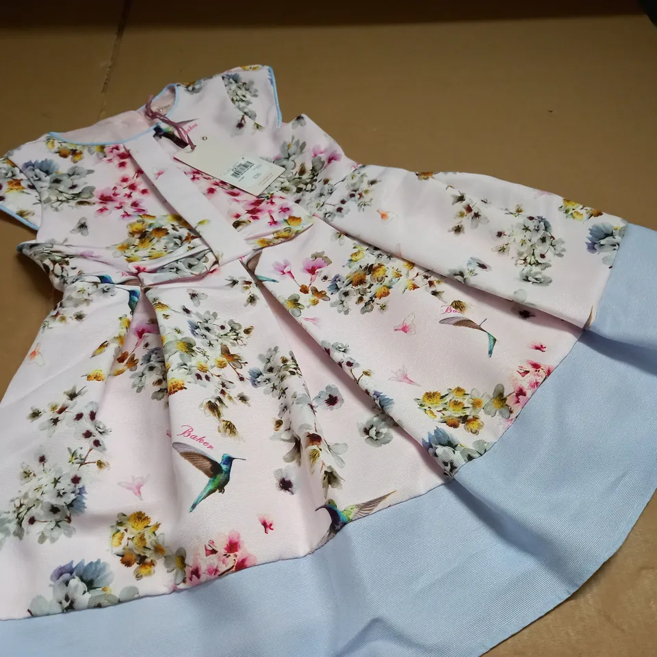 TED BAKER FLORAL DRESS - 3-4 YEARS