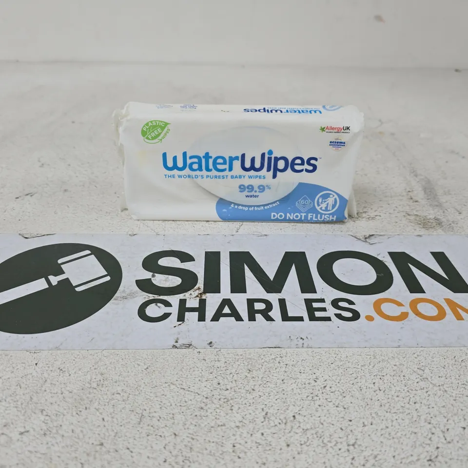 LOT OF 8 PACKS OF WATER WIPES BABY WIPES 60 WIPES PER PACK