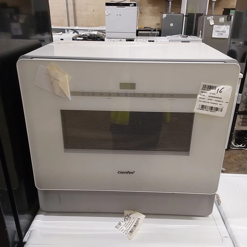COMFEE' SLIMLINE COUNTERTOP DISHWASHER, WHITE (KWH-TDW501C-UK) [COLLECTION ONLY]