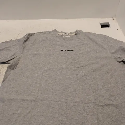 JACK WILLS GREY RELAXED FIT T-SHIRT – MEN’S, UK SIZE L
