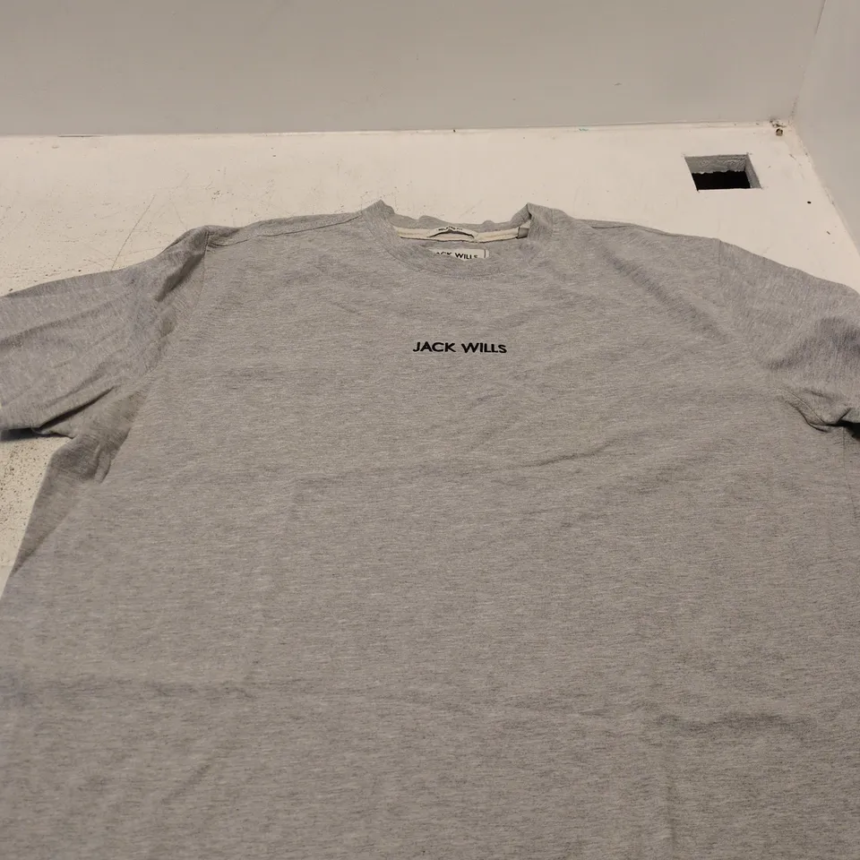 JACK WILLS GREY RELAXED FIT T-SHIRT – MEN’S, UK SIZE L
