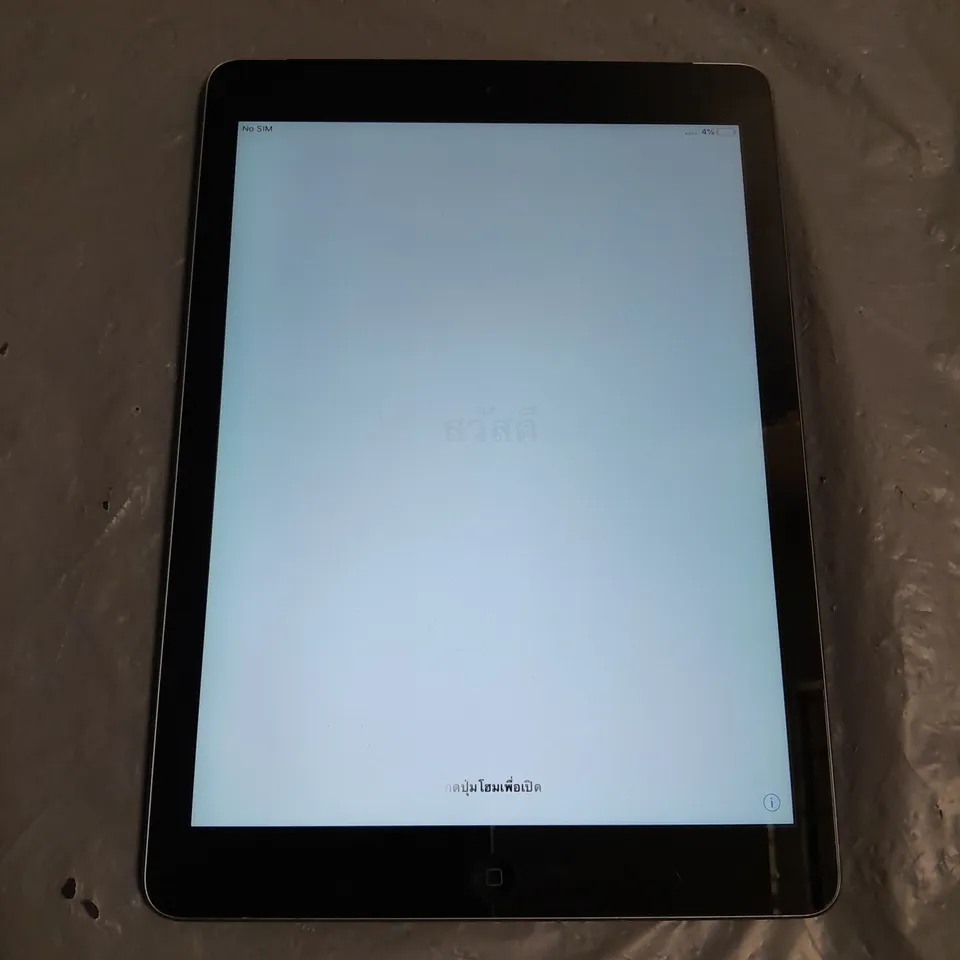 UNBOXED APPLE IPAD AIR CELLULAR IN SPACE GREY - A1475