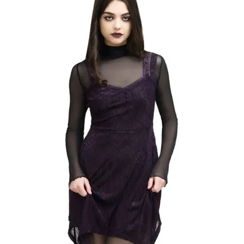 BRAND NEW KILLSTAR - VALRITHIA - PURPLE WOMEN'S DRESS SIZE XS