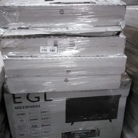 PALLET OF APPROXIMATELY 16 ASSORTED DAMAGED TV'S