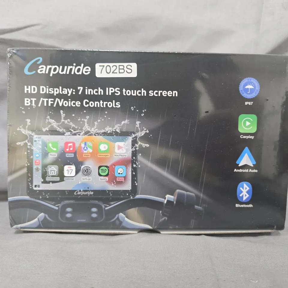 SEALED CARPURIDE 702BS 7IN IPS TOUCH DISPLAY – IN-VEHICLE ANDROID AUTO/CARPLAY MULTIMEDIA RECEIVER (BOXED)