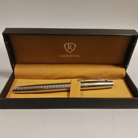 RUCKSTUHL STAINLESS STEEL LUXURY PEN IN GIFT BOX