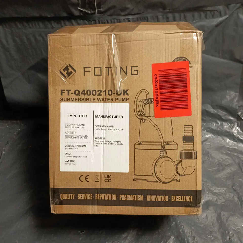 FOTING FT-Q400210-K SUBMERSIBLE WATER PUMP – BOXED