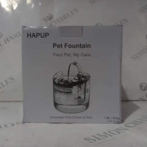 BOXED HAPUP PET FOUNTAIN