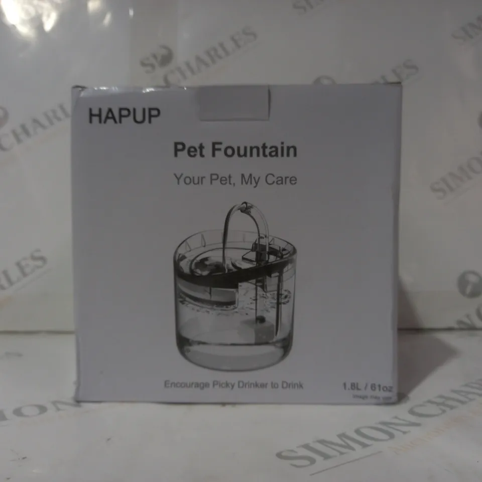 BOXED HAPUP PET FOUNTAIN