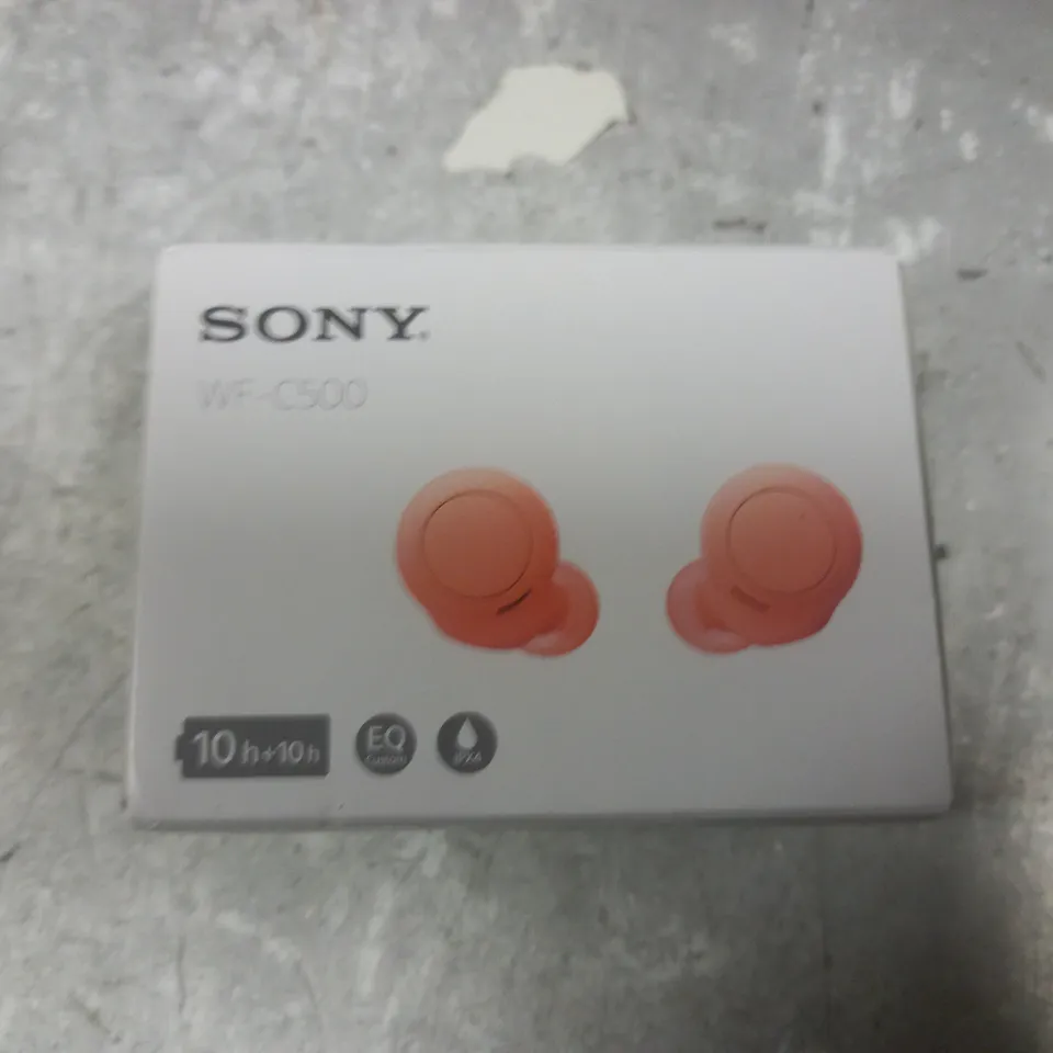 BOXED SONY WF-C500 TWS EARBUDS - CORAL