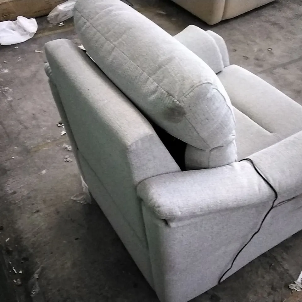 QUALITY BRITISH DESIGNED & MANUFACTURED G PLAN GREY FABRIC ELECTRIC RECLINING ARMCHAIR