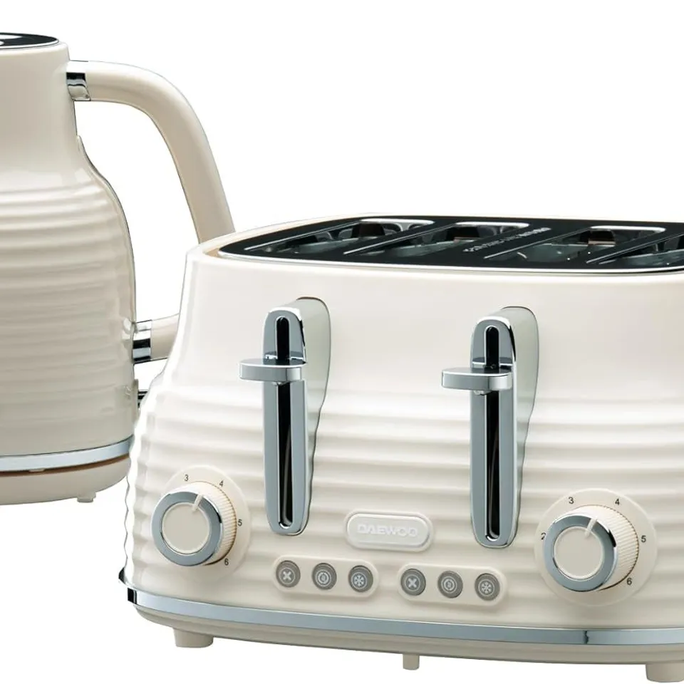 BOXED SIENNA KETTLE & TOASTER BUNDLE - CREAM (1 BOX)