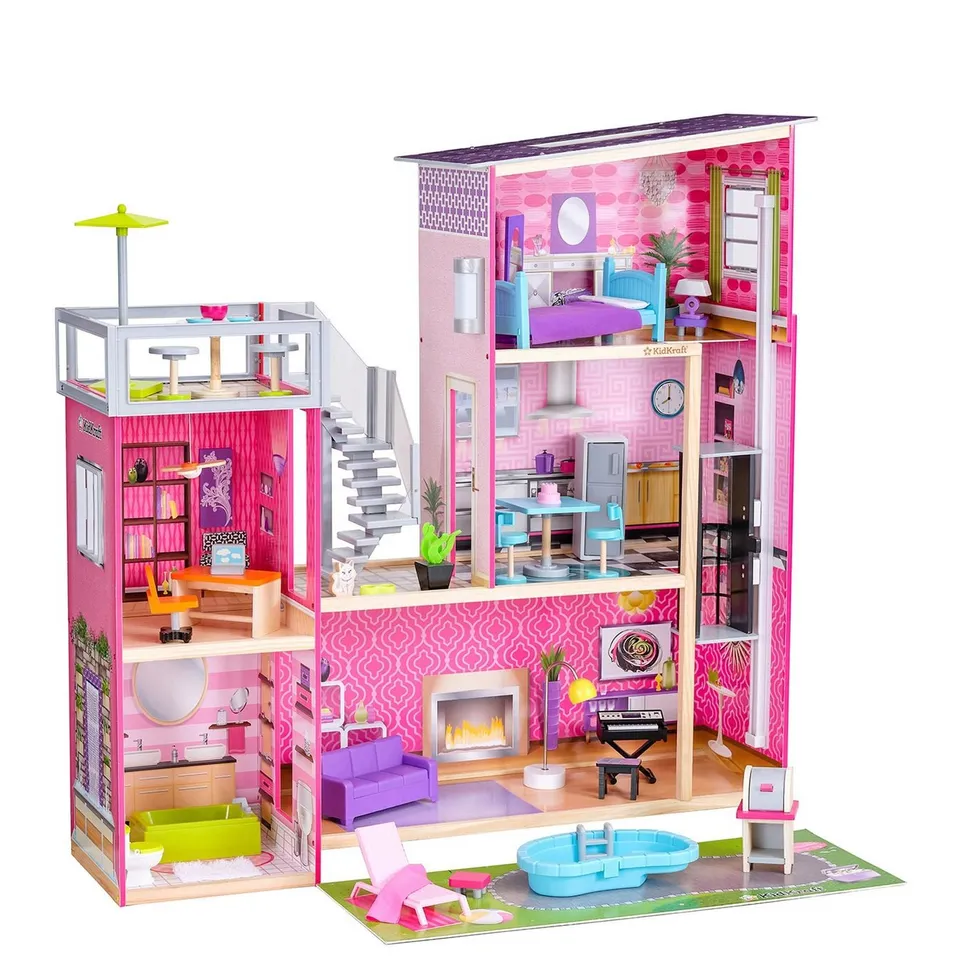 BOXED KIDKRAFT UPTOWN DOLLHOUSE [COLLECTION ONLY] RRP £250