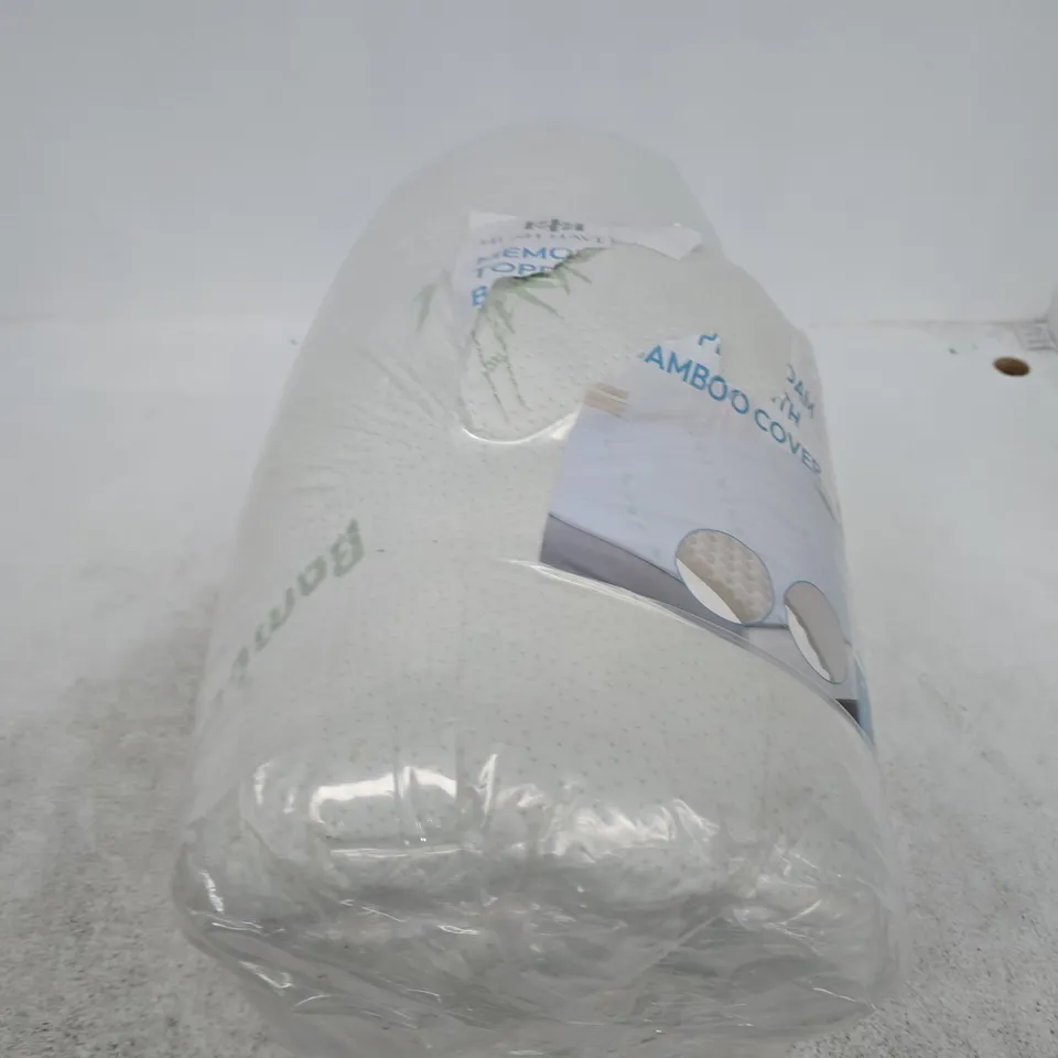 MEMORY FOAM TOPPER WITH BAMBOO COVER - 150 X 200CM 
