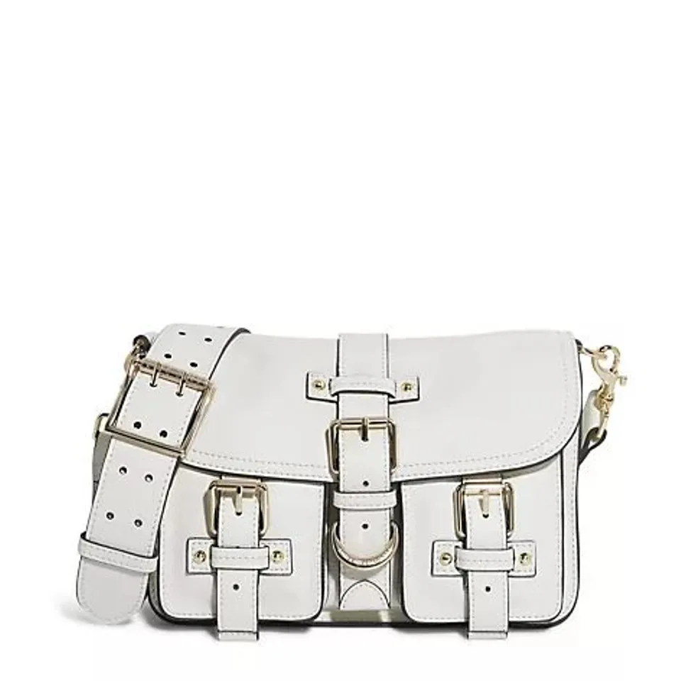 AIMEE KESTENBERG SADDLE UP LEATHER CROSS-BODY BAG- VANILLA ICE