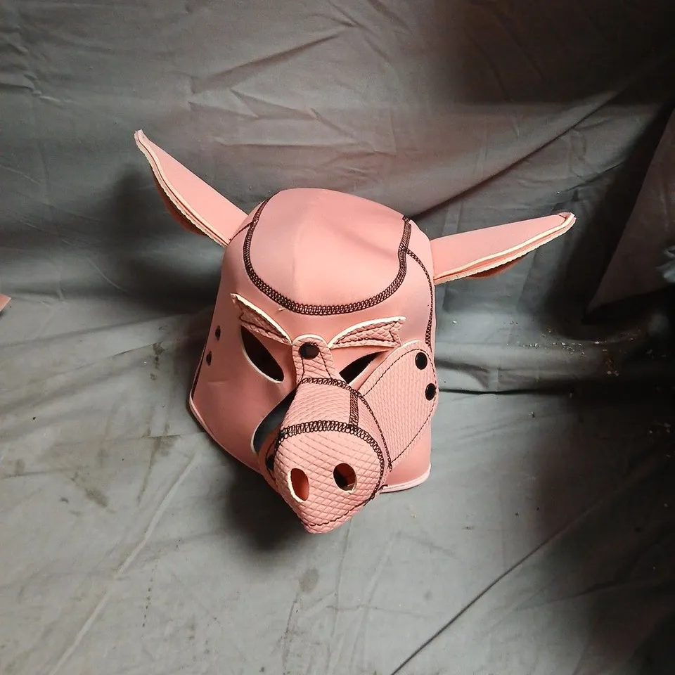 HOODED PIG MASK SEX TOY 