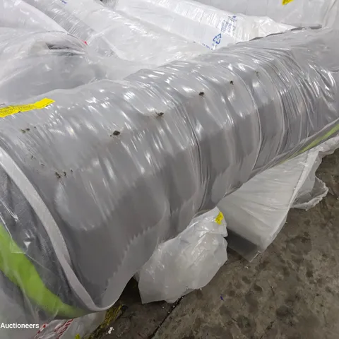 QUALITY BAGGED & ROLLED 4'6" DOUBLE  HYBRID MEMORY FOAM OPEN COIL MATTRESS 