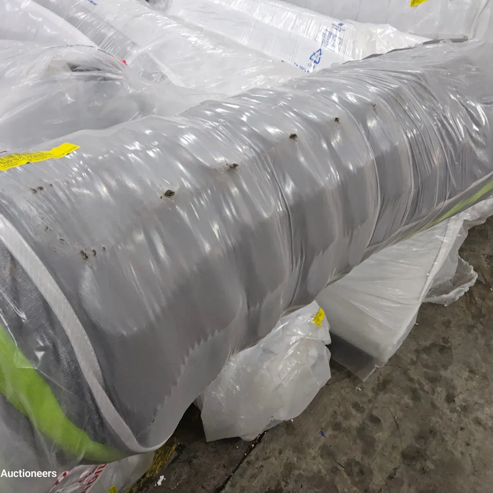 QUALITY BAGGED & ROLLED 4'6" DOUBLE  HYBRID MEMORY FOAM OPEN COIL MATTRESS 