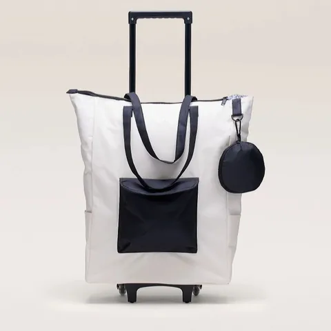 ORGANIZED OPTIONS ON THE GO INSULATED SHOPPER BAG WITH WHEELS