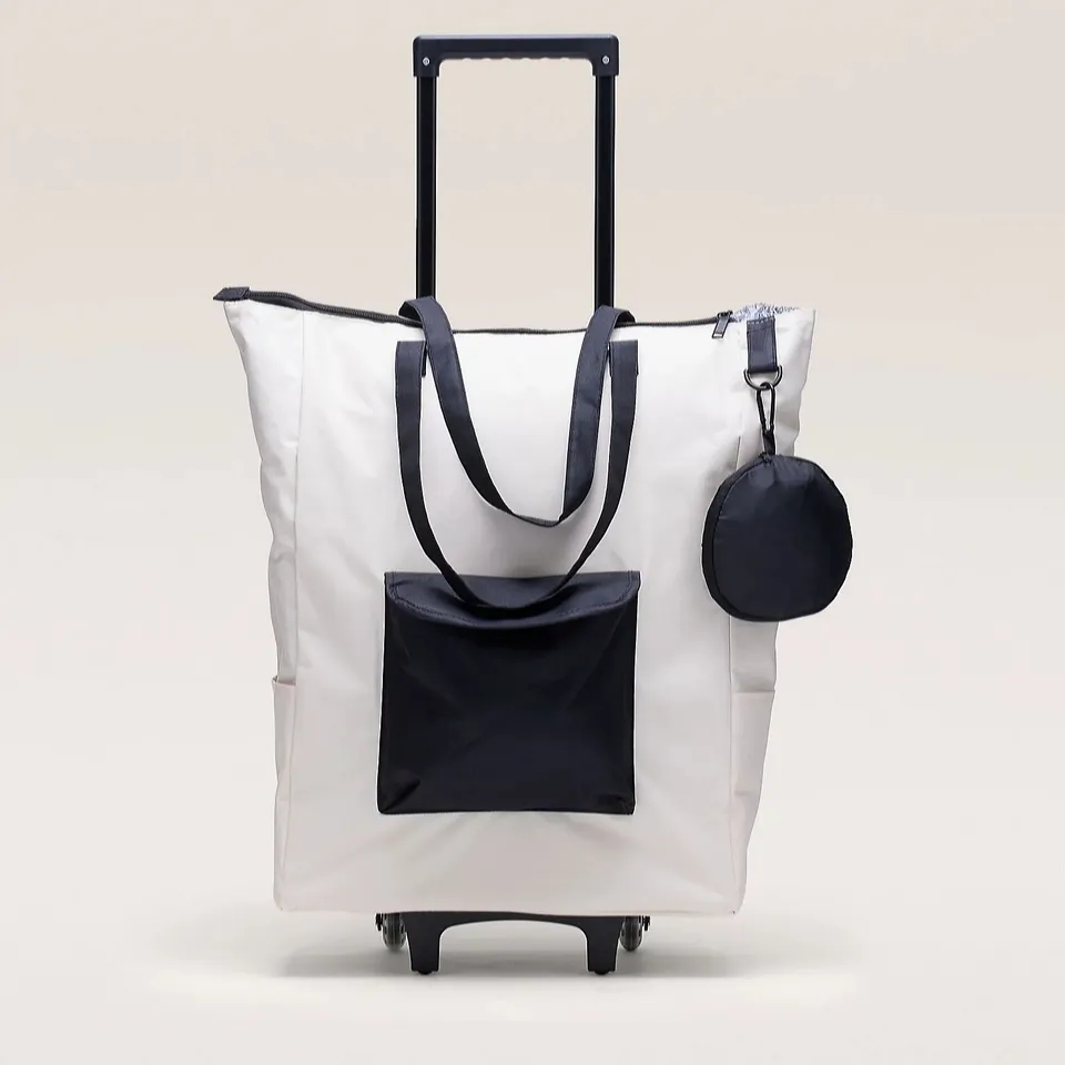 ORGANIZED OPTIONS ON THE GO INSULATED SHOPPER BAG WITH WHEELS
