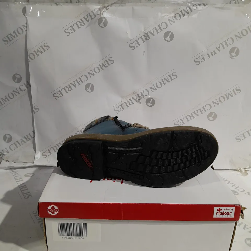 RIEKER LACE UP ANKLE BOOT 6.5