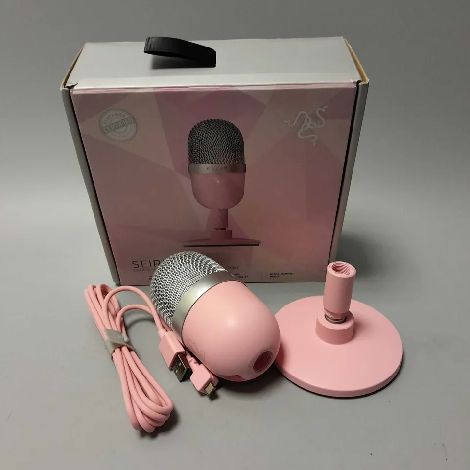 BOXED RAZER SEIREN MINI CONDENSER MICROPHONE 