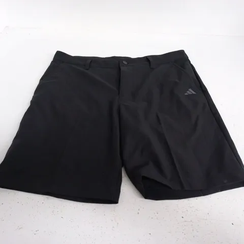 ADIDAS BLACK ATHLETIC SHORTS - SIZE W34