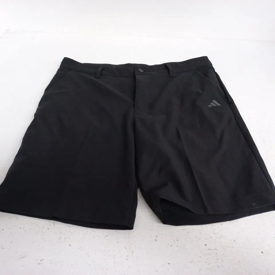 ADIDAS BLACK ATHLETIC SHORTS - SIZE W34