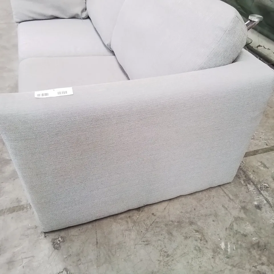DESIGNER THREE SEATER SOFA GREY FABRIC O