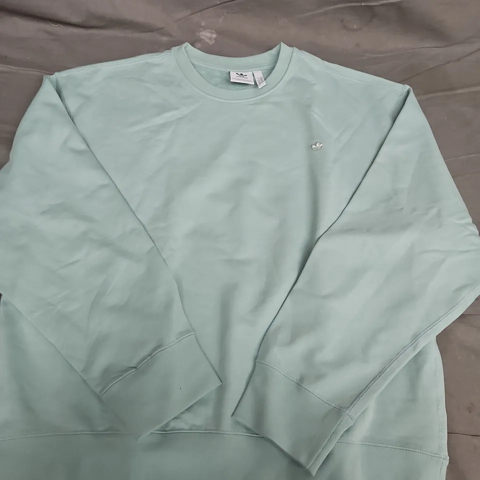 ADIDAS MINT GREEN CREWNECK SWEATSHIRT – UK XL 