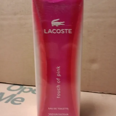BOXED AND SEALED LA COSTE TOUCH OF PINK EAU DE TOILETTE 90ML