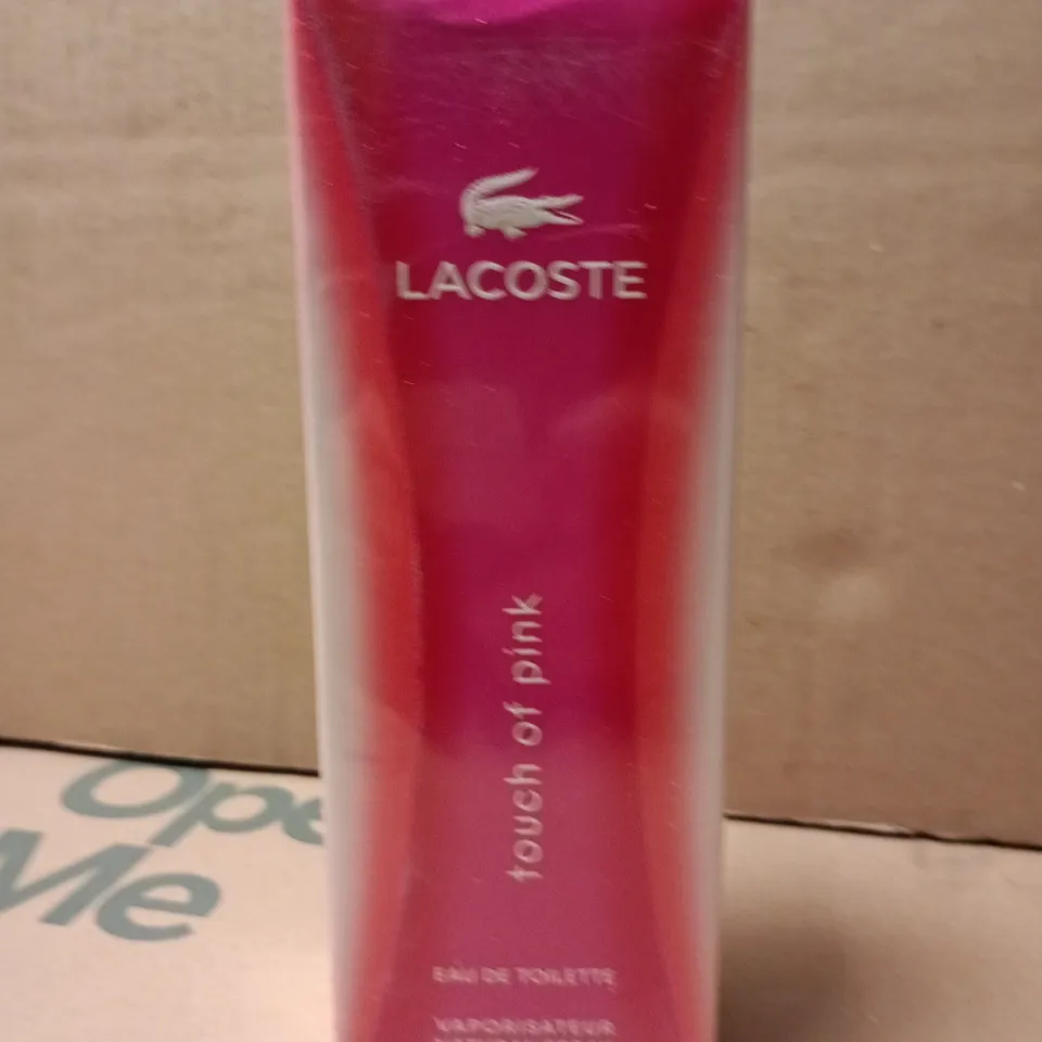 BOXED AND SEALED LA COSTE TOUCH OF PINK EAU DE TOILETTE 90ML