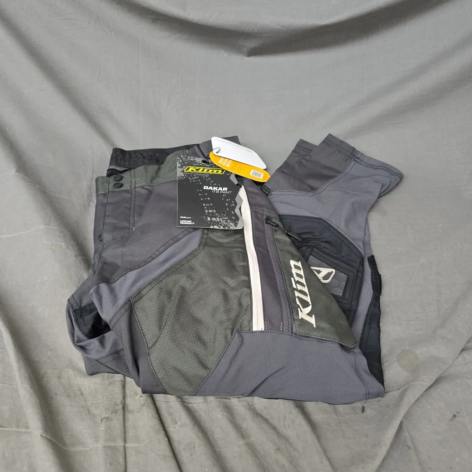 KLIM DAKAR IN THE BOOT PANT IN ASPHALT SIZE 32R