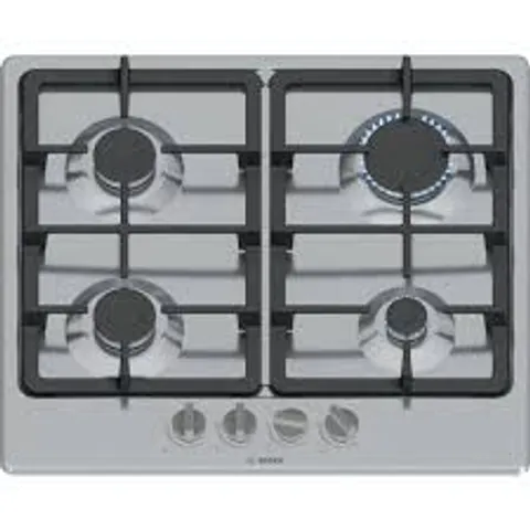 BOXED BOSCH SERIES 4 PGP6B5K90 58CM GAS HOB - STAINLESS STEEL