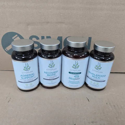 APPROXIMATELY 25 ASSORTED CYTOPLAN SUPPLEMENTS TO INCLUDE WHOLEFOOD MULTI, ADRENAL SUPPORT, RECOVERY BIOTIC, ETC