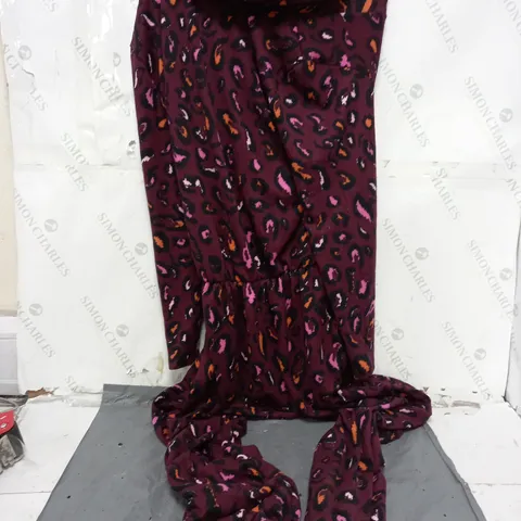 KIM & CO SOFT TOUCH ELASTIC WAIST WELLNESS JUMPSUIT SIZE LARGE