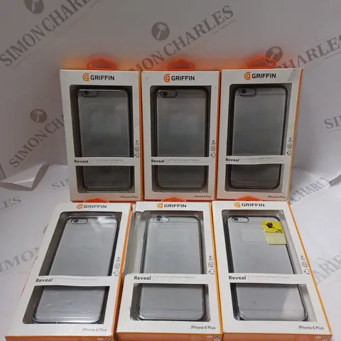 6 BOXED GRIFFIN REVEAL PROTECTIVE SMARTPHONE CASES FOR IPHONE 6 PLUS