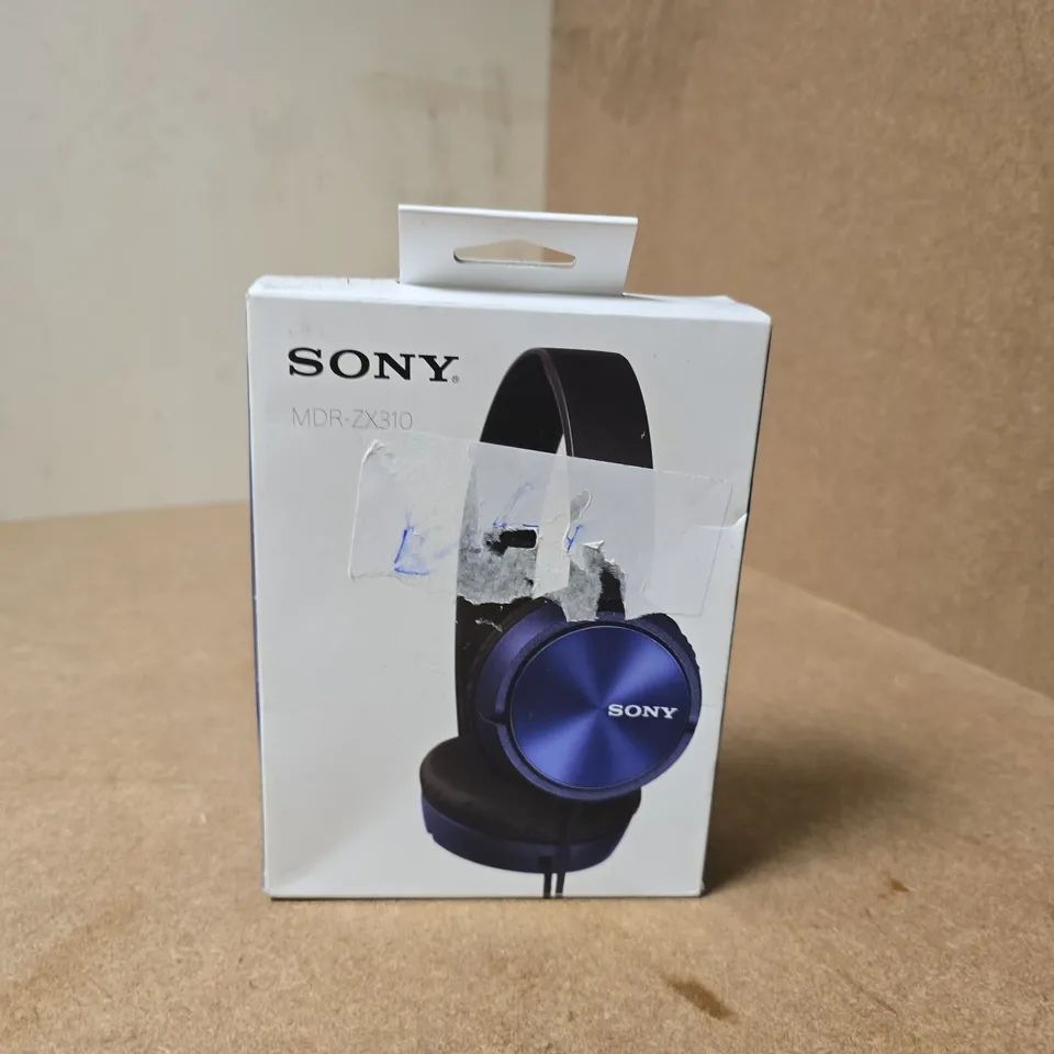 SONY MDR-ZX310 HEADPHONES – BLUE, BOXED