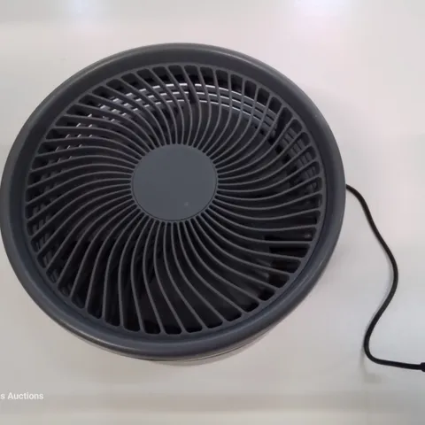 BOXED BELL & HOWELL RECHARGEABLE EXTENDABLE DESK & FLOOR FAN IN GREY