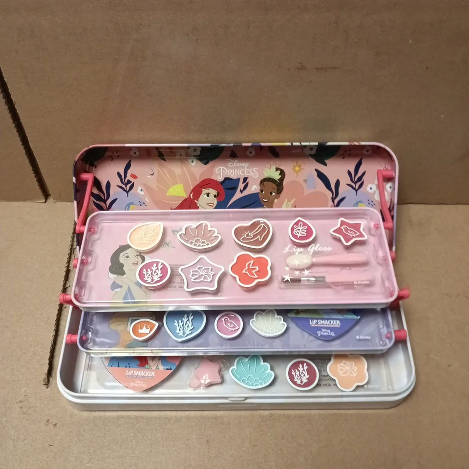 DISNEY PRINCESS LIP SMACKER LIP BALM SET IN PINK TIN