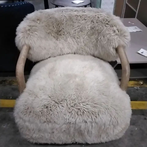GENUINE SHEEPSKIN FUR BERKLY ARMCHAIR