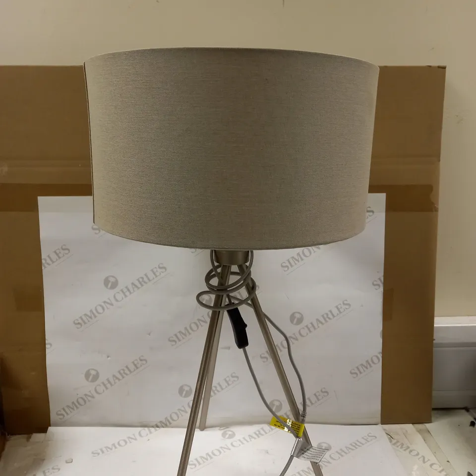 JOHN LEWIS LAMP WITH GREY SHADE