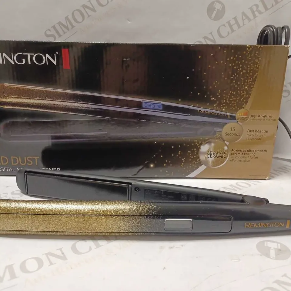 REMINGTON GOLD DUST DIGITAL HAIR STRAIGHTENER