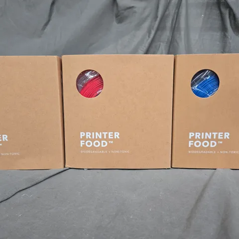 SET OF 3 TOYBOX PRINTER FOOD IN DIFFERENT COLOURS TO INCLUDE - COCONUT , BLUEBERRY , CHERRY