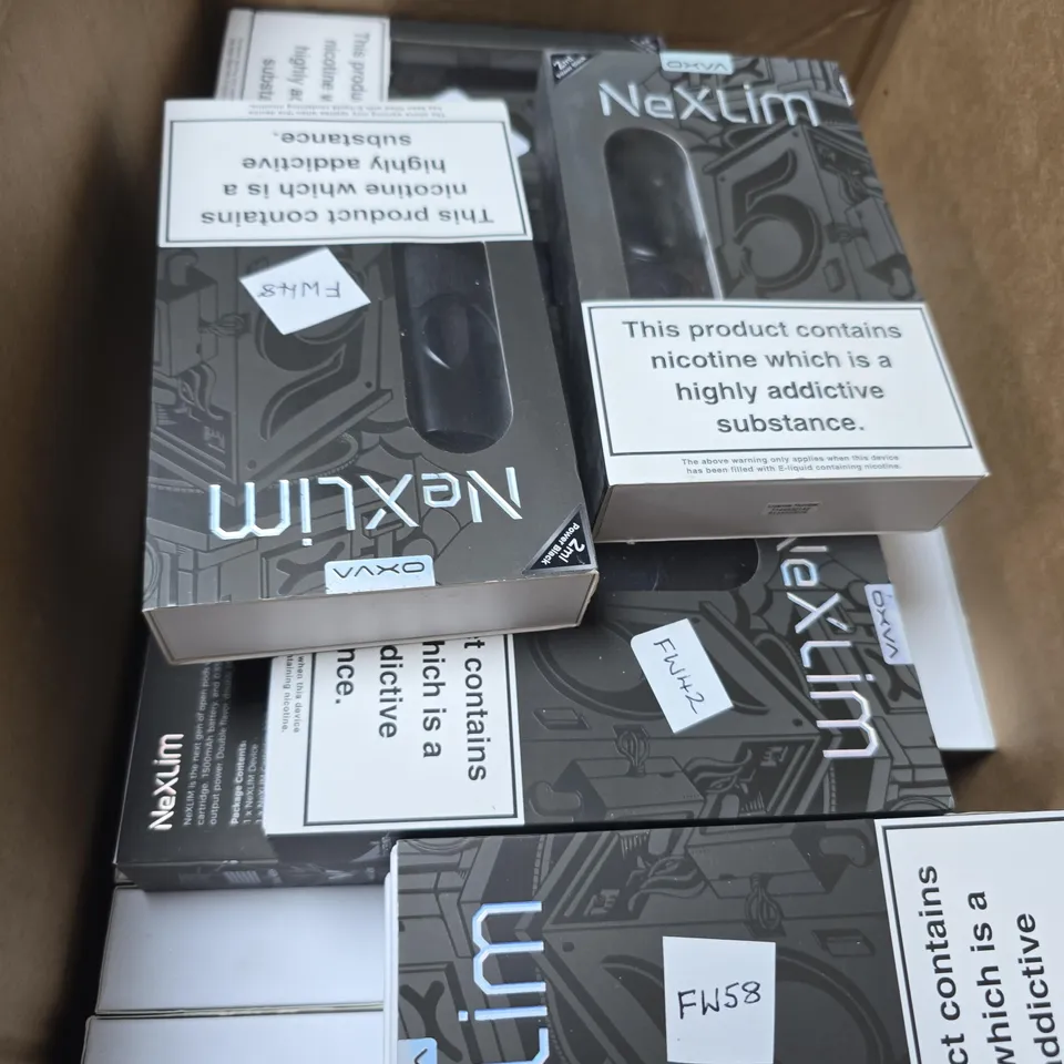 BOX OF APPROXIMATELY 30 ASSORTED OXVA E CIG ITEMS